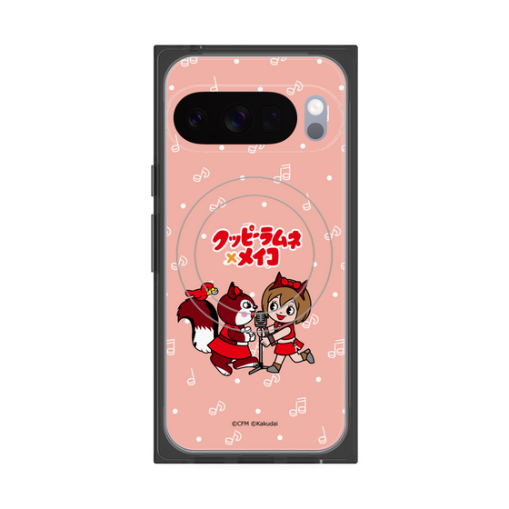 プレミアムスクエアケース with Pixelsnap［ 初音ミク×クッピーラムネ - MEIKO×ラム - デフォルメイラスト ］