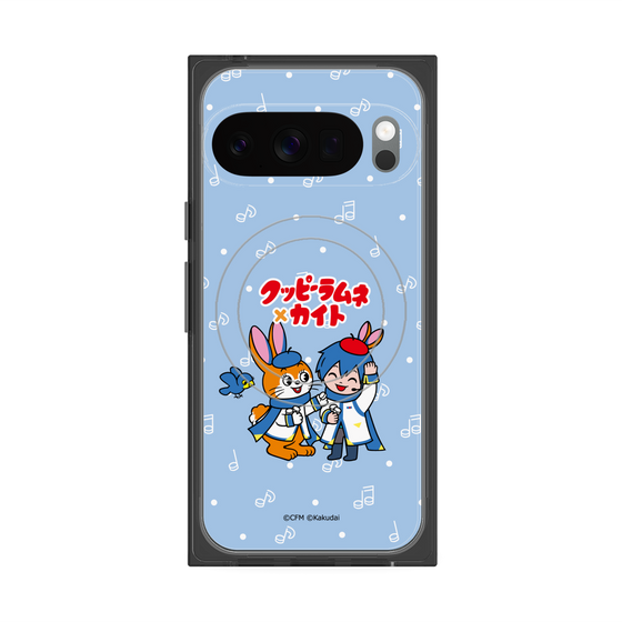 プレミアムスクエアケース with Pixelsnap［ 初音ミク×クッピーラムネ - KAITO×クッピー - デフォルメイラスト ］