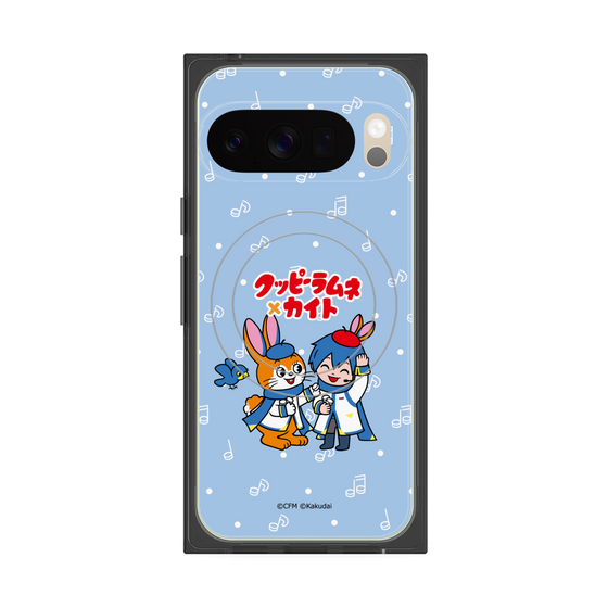 プレミアムスクエアケース with Pixelsnap［ 初音ミク×クッピーラムネ - KAITO×クッピー - デフォルメイラスト ］