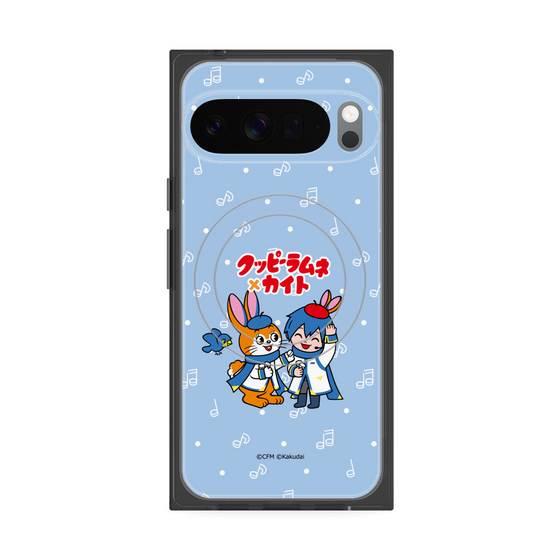 プレミアムスクエアケース with Pixelsnap［ 初音ミク×クッピーラムネ - KAITO×クッピー - デフォルメイラスト ］