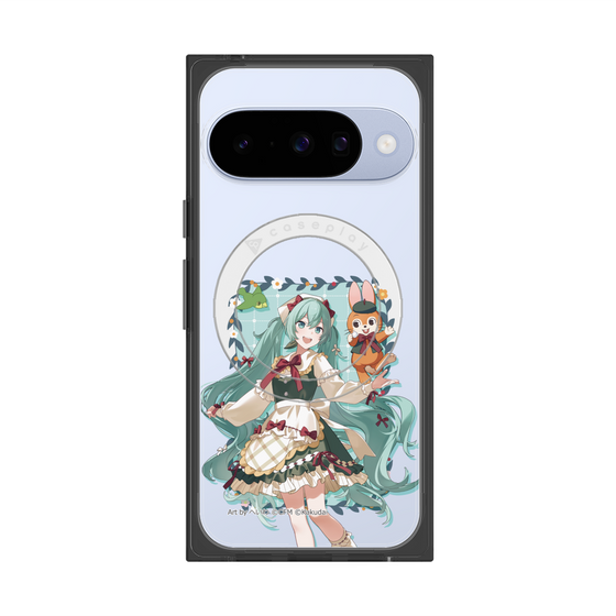 プレミアムスクエアケース with Pixelsnap［ 初音ミク×クッピーラムネ - 初音ミク×クッピー - 等身イラスト1 ］