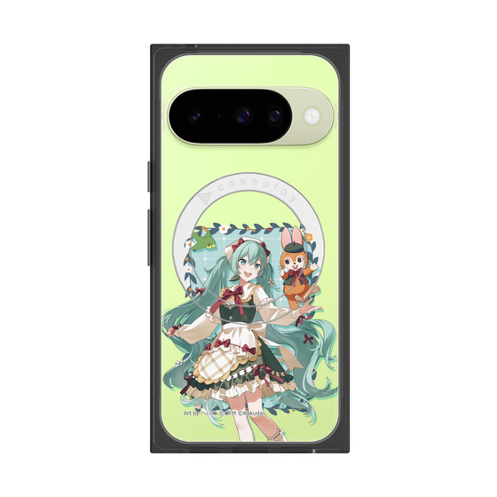 プレミアムスクエアケース with Pixelsnap［ 初音ミク×クッピーラムネ - 初音ミク×クッピー - 等身イラスト1 ］