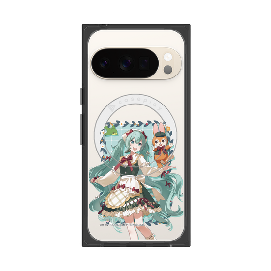 プレミアムスクエアケース with Pixelsnap［ 初音ミク×クッピーラムネ - 初音ミク×クッピー - 等身イラスト1 ］
