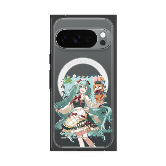 プレミアムスクエアケース with Pixelsnap［ 初音ミク×クッピーラムネ - 初音ミク×クッピー - 等身イラスト1 ］