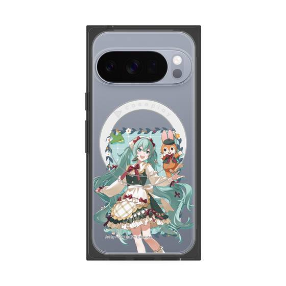 プレミアムスクエアケース with Pixelsnap［ 初音ミク×クッピーラムネ - 初音ミク×クッピー - 等身イラスト1 ］