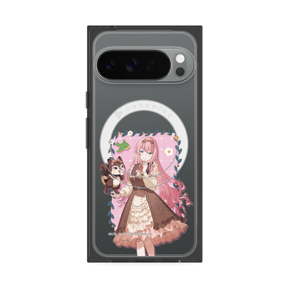 プレミアムスクエアケース with Pixelsnap［ 初音ミク×クッピーラムネ - 巡音ルカ×ラム - 等身イラスト1 ］