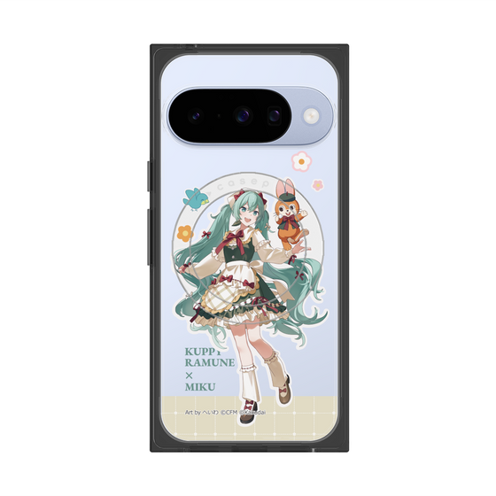 プレミアムスクエアケース with Pixelsnap［ 初音ミク×クッピーラムネ - 初音ミク×クッピー - 等身イラスト2 ］