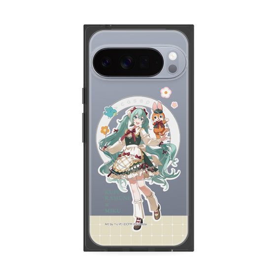 プレミアムスクエアケース with Pixelsnap［ 初音ミク×クッピーラムネ - 初音ミク×クッピー - 等身イラスト2 ］
