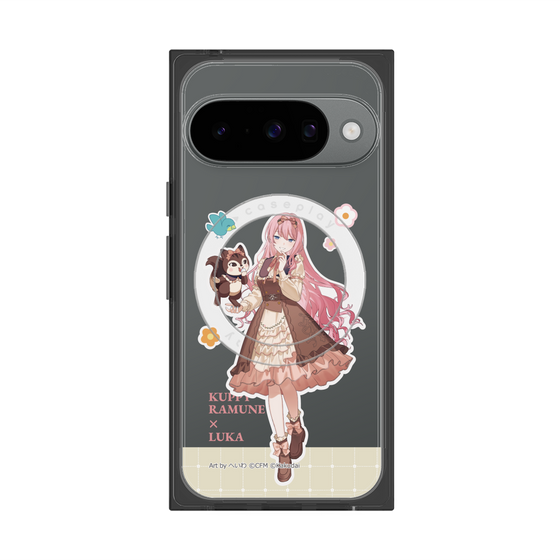 プレミアムスクエアケース with Pixelsnap［ 初音ミク×クッピーラムネ - 巡音ルカ×ラム - 等身イラスト2 ］