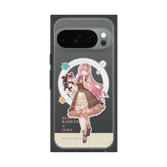 プレミアムスクエアケース with Pixelsnap［ 初音ミク×クッピーラムネ - 巡音ルカ×ラム - 等身イラスト2 ］