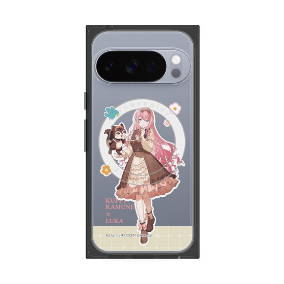 プレミアムスクエアケース with Pixelsnap［ 初音ミク×クッピーラムネ - 巡音ルカ×ラム - 等身イラスト2 ］