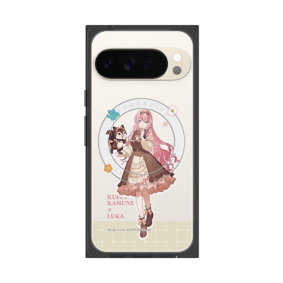 プレミアムスクエアケース with Pixelsnap［ 初音ミク×クッピーラムネ - 巡音ルカ×ラム - 等身イラスト2 ］