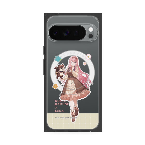 プレミアムスクエアケース with Pixelsnap［ 初音ミク×クッピーラムネ - 巡音ルカ×ラム - 等身イラスト2 ］