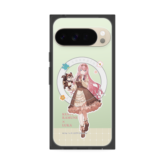プレミアムスクエアケース with Pixelsnap［ 初音ミク×クッピーラムネ - 巡音ルカ×ラム - 等身イラスト2 ］