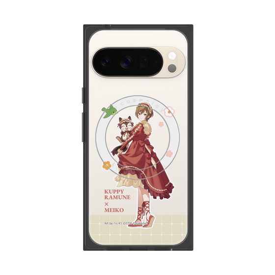 プレミアムスクエアケース with Pixelsnap［ 初音ミク×クッピーラムネ - MEIKO×ラム - 等身イラスト2 ］