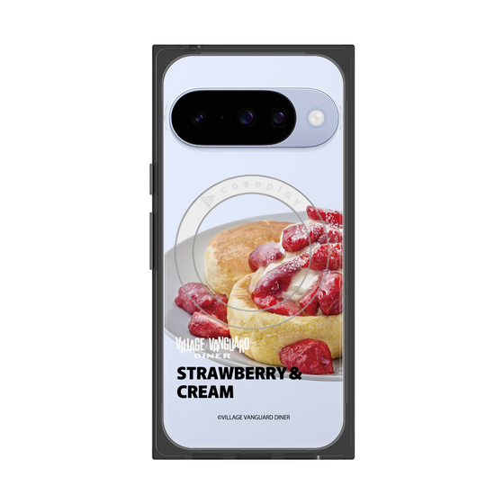 プレミアムスクエアケース with Pixelsnap［ ヴィレッジヴァンガードダイナー - ストロベリー＆クリームパンケーキ ］