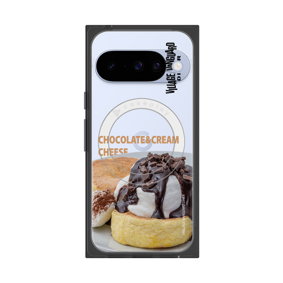 プレミアムスクエアケース with Pixelsnap［ ヴィレッジヴァンガードダイナー - チョコレート&クリームチーズパンケーキ ］
