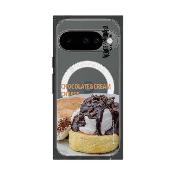 プレミアムスクエアケース with Pixelsnap［ ヴィレッジヴァンガードダイナー - チョコレート&クリームチーズパンケーキ ］