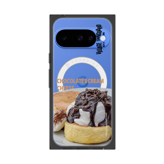 プレミアムスクエアケース with Pixelsnap［ ヴィレッジヴァンガードダイナー - チョコレート&クリームチーズパンケーキ ］