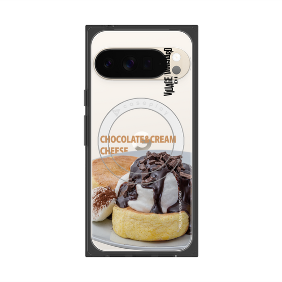 プレミアムスクエアケース with Pixelsnap［ ヴィレッジヴァンガードダイナー - チョコレート&クリームチーズパンケーキ ］