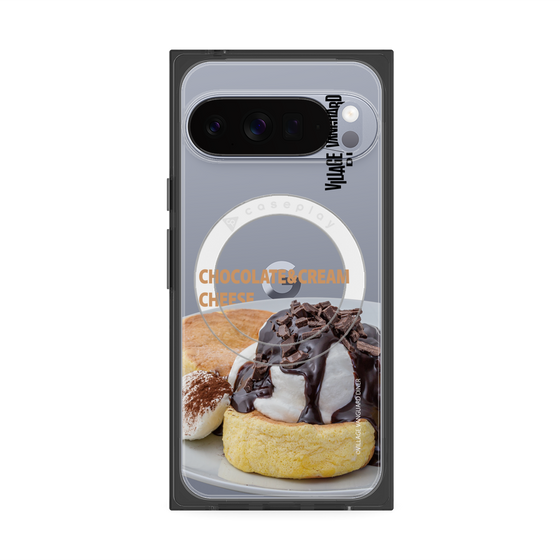 プレミアムスクエアケース with Pixelsnap［ ヴィレッジヴァンガードダイナー - チョコレート&クリームチーズパンケーキ ］