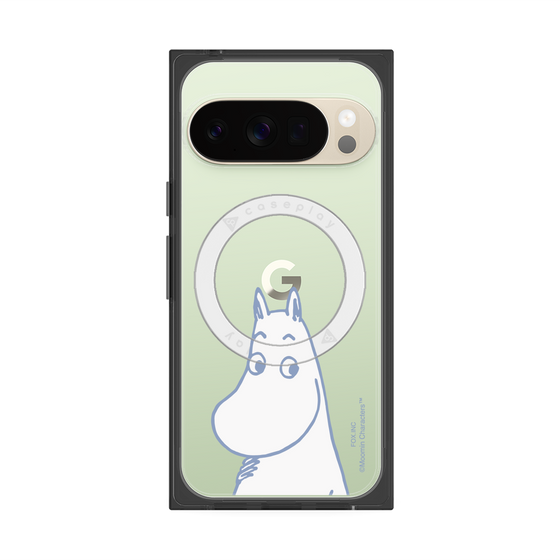 プレミアムスクエアケース with Pixelsnap［ MOOMIN - Familiar face ］