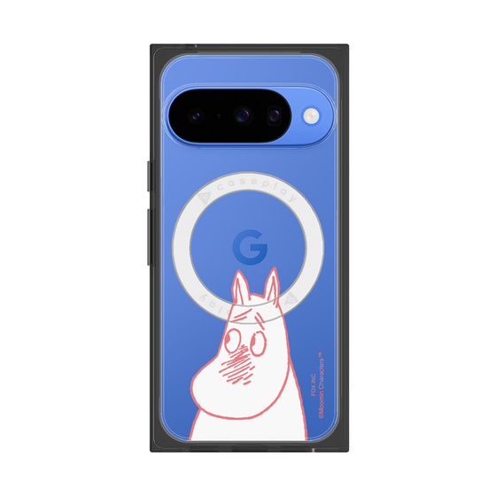 プレミアムスクエアケース with Pixelsnap［ MOOMIN - Blushing face ］
