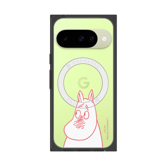 プレミアムスクエアケース with Pixelsnap［ MOOMIN - Blushing face ］