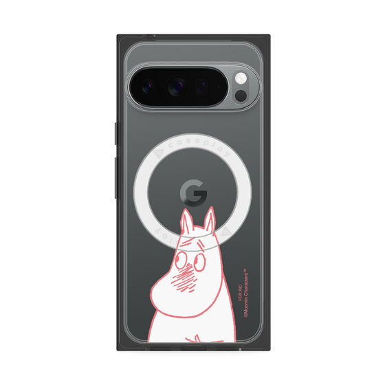 プレミアムスクエアケース with Pixelsnap［ MOOMIN - Blushing face ］