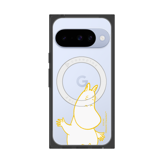 プレミアムスクエアケース with Pixelsnap［ MOOMIN - Happy face ］