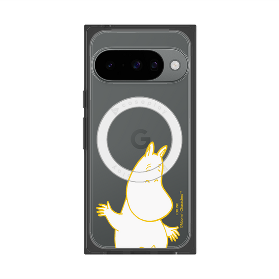 プレミアムスクエアケース with Pixelsnap［ MOOMIN - Happy face ］
