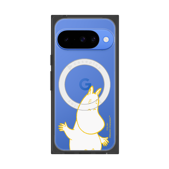 プレミアムスクエアケース with Pixelsnap［ MOOMIN - Happy face ］