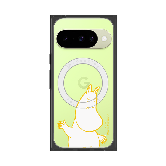 プレミアムスクエアケース with Pixelsnap［ MOOMIN - Happy face ］