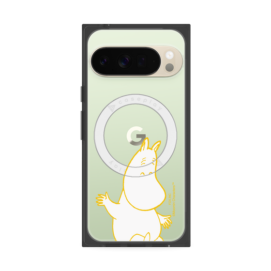 プレミアムスクエアケース with Pixelsnap［ MOOMIN - Happy face ］