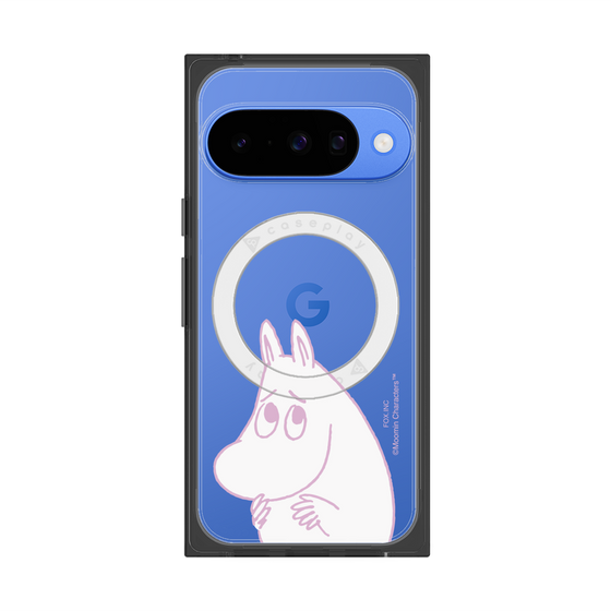 プレミアムスクエアケース with Pixelsnap［ MOOMIN - Fearful face ］