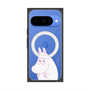 プレミアムスクエアケース with Pixelsnap［ MOOMIN - Fearful face ］