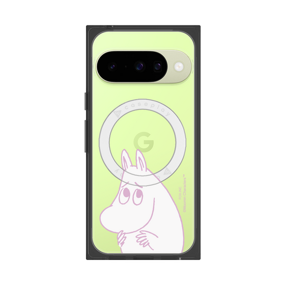 プレミアムスクエアケース with Pixelsnap［ MOOMIN - Fearful face ］