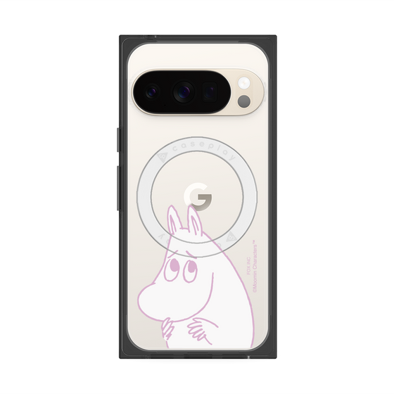 プレミアムスクエアケース with Pixelsnap［ MOOMIN - Fearful face ］