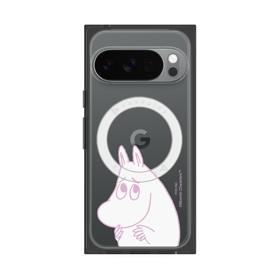 プレミアムスクエアケース with Pixelsnap［ MOOMIN - Fearful face ］