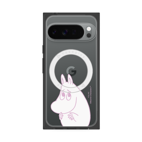 プレミアムスクエアケース with Pixelsnap［ MOOMIN - Fearful face ］