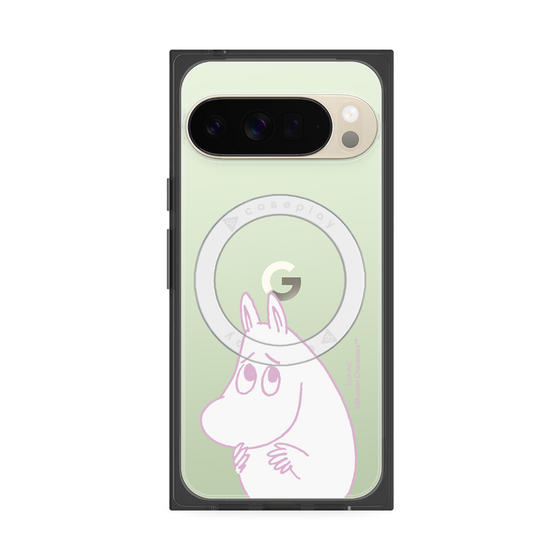 プレミアムスクエアケース with Pixelsnap［ MOOMIN - Fearful face ］