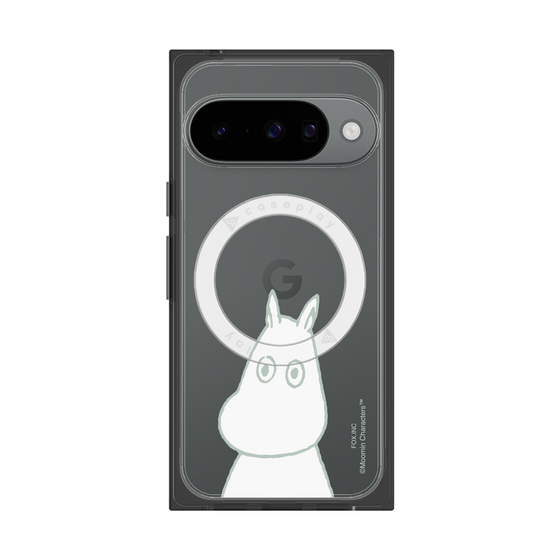 プレミアムスクエアケース with Pixelsnap［ MOOMIN - Troubled face ］