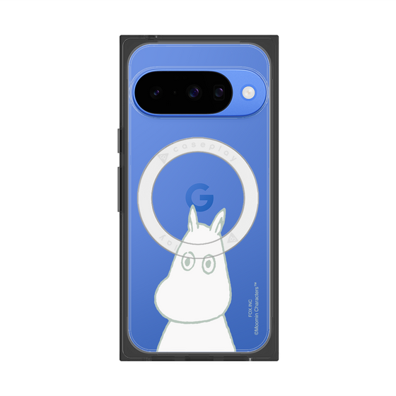 プレミアムスクエアケース with Pixelsnap［ MOOMIN - Troubled face ］