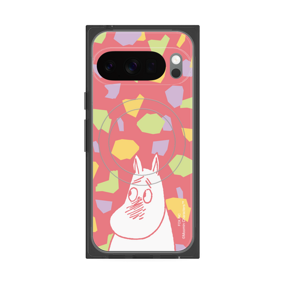 プレミアムスクエアケース with Pixelsnap［ MOOMIN - Blushing face - color ］