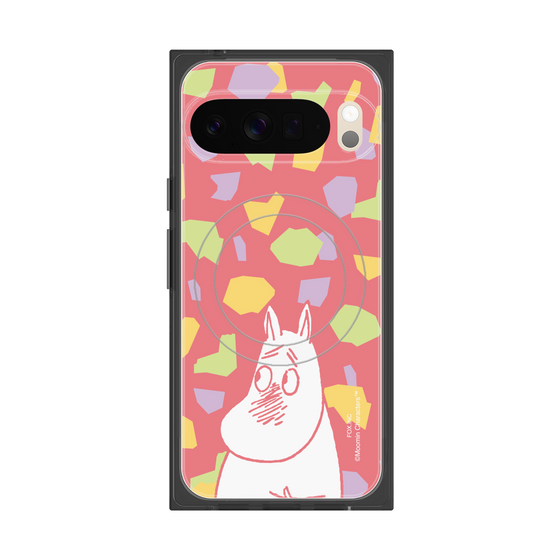 プレミアムスクエアケース with Pixelsnap［ MOOMIN - Blushing face - color ］