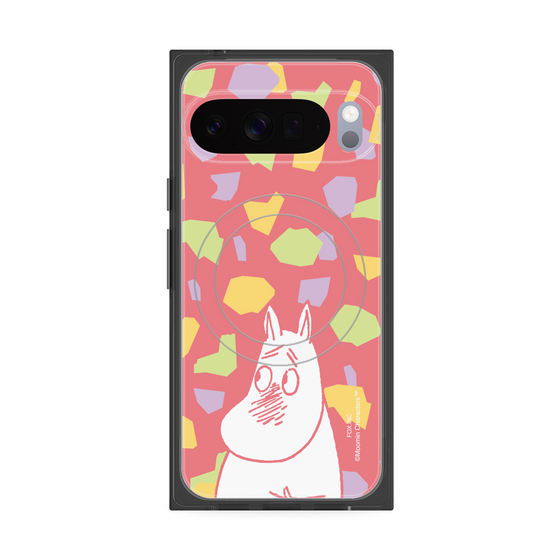 プレミアムスクエアケース with Pixelsnap［ MOOMIN - Blushing face - color ］