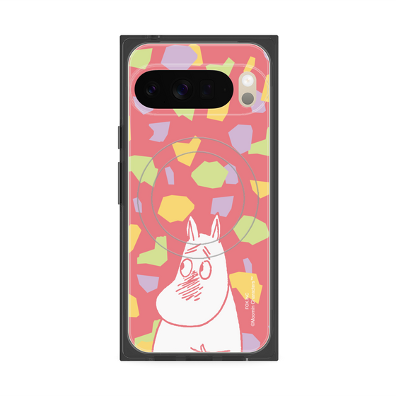 プレミアムスクエアケース with Pixelsnap［ MOOMIN - Blushing face - color ］