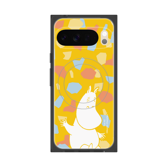 プレミアムスクエアケース with Pixelsnap［ MOOMIN - Happy face - color ］