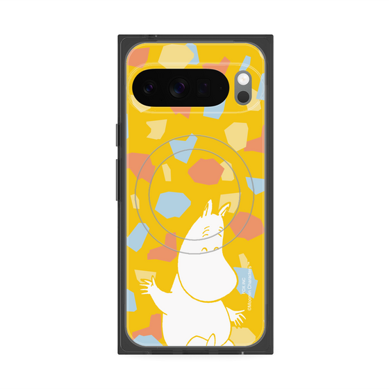プレミアムスクエアケース with Pixelsnap［ MOOMIN - Happy face - color ］