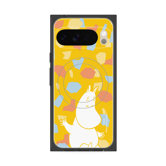 プレミアムスクエアケース with Pixelsnap［ MOOMIN - Happy face - color ］